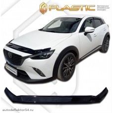 Дефлектор капота Mazda CX3  (Classic черный) I поколение рестайлинг  DK 2014 	 