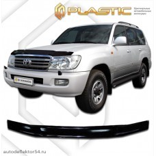 Дефлектор капота Toyota Land Cruiser 100 (Classic черный) 2002-2007