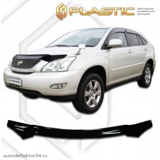 Дефлектор капота Toyota Harrier (Classic черный) 2003-2013