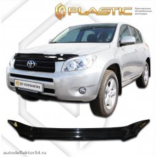 Дефлектор капота Toyota Rav4 (Classic черный) 2006-2008