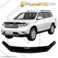 Дефлектор капота Toyota Highlander (Classic черный) 2011–2013