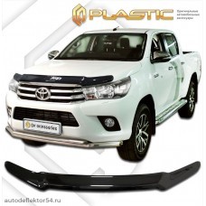 Дефлектор капота Toyota Hilux (Classic черный) 2015–н.в.