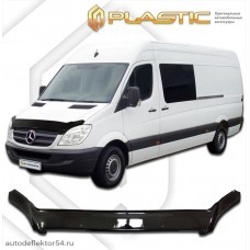 Дефлектор капота (exclusive) Mercedes-Benz Sprinter (Classic черный) 2007-2013