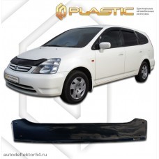 Дефлектор капота Honda Stream (Classic черный) 2100-2004