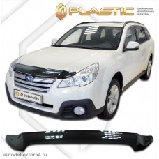 Дефлектор капота Subaru Outback (Classic черный) 2009–2015