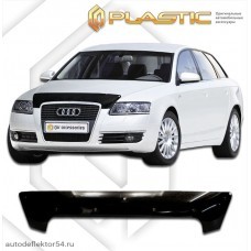 Дефлектор капота Audi A6 (Classic черный) 2005-2011