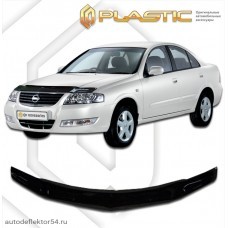 Дефлектор капота Nissan Almera Classic (Classic черный) 2006-2012