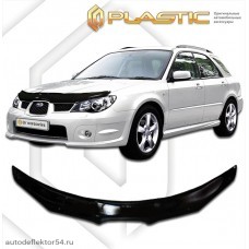 Дефлектор капота Subaru Impreza (Classic черный) 2005-2007