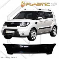 Дефлектор капота Kia Soul (Classic черный) 2008-2011