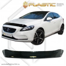 Дефлектор капота Volvo V40 (Classic черный) 2012–н.в.