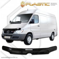 Дефлектор капота Mercedes-Benz Sprinter (Classic черный) 2000-2006