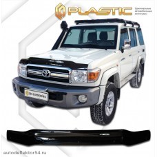 Дефлектор капота Toyota Land Cruiser 5d (Classic черный) 2007