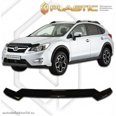 Дефлектор капота Subaru XV (Classic черный) 2012–2016