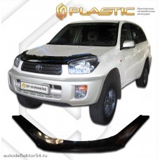 Дефлектор капота Toyota Rav4 (Classic черный) 2100-2005