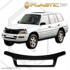 Дефлектор капота (exclusive) Toyota Rav4 (Classic черный) 1994-1999