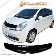 Дефлектор капота Nissan Note (Classic черный) 2004-2008