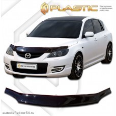 Дефлектор капота Mazda 3 MPS (Classic черный) 2006-2009