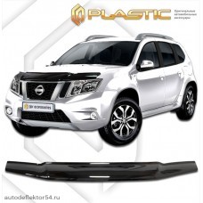 Дефлектор капота Nissan Terrano (Classic черный) 2013–н.в.