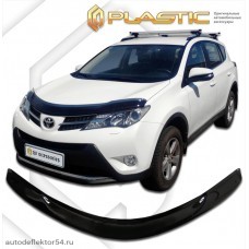 Дефлектор капота Toyota Rav4 (Classic черный) 2013–2015