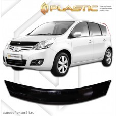 Дефлектор капота Nissan Note (Classic черный) 2008–2012