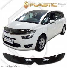 Дефлектор капота Citroen C4 Picasso (Classic черный) 2013–н.в.