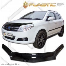 Дефлектор капота Geely MK Cross (Classic черный) 2011–н.в.