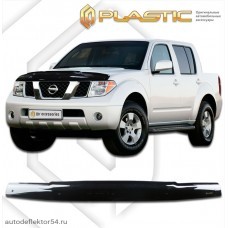 Дефлектор капота Nissan Navara (Classic черный) 2011–2014