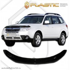 Дефлектор капота Subaru Forester (Classic черный) 2008-2012