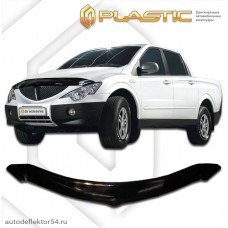 Дефлектор капота SsangYong Actyon Sport (Classic черный) 2006-2011