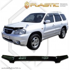 Дефлектор капота Mazda Tribute (Classic черный) 2000-2007