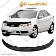 Дефлектор капота Kia Cerato Coup (Classic черный) 2008-2013