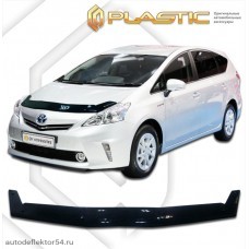 Дефлектор капота Toyota Prius a (Classic черный) 2011–2014