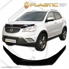 Дефлектор капота SsangYong Actyon (Classic черный) 2011-2013