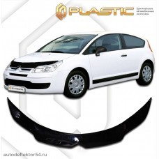 Дефлектор капота Citroen C4 (Classic черный) 2008-2010