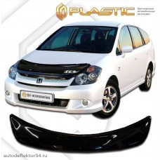 Дефлектор капота Honda Stream (Classic черный) 2004-2006