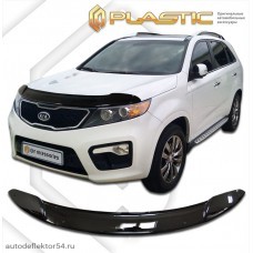 Дефлектор капота Kia Sorento (Classic черный) 2010–2012