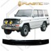 Дефлектор капота Toyota Land Cruiser (Classic черный)