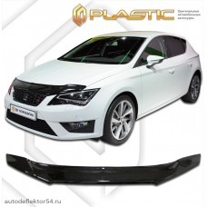 Дефлектор капота Seat Leon (Classic черный) 2012–н.в.