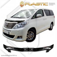 Дефлектор капота Toyota Alphard (Classic черный) 2011-2015