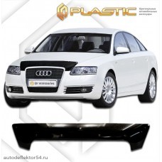 Дефлектор капота Audi A6 (Classic черный) 2005-2011