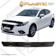 Дефлектор капота Mazda 3 хэтчбэк (Classic черный) 2013–н.в.