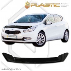 Дефлектор капота Kia Ceed (Classic черный) 2012–2016