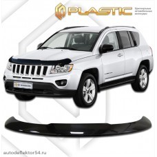 Дефлектор капота Jeep Compass (Classic черный) 2013–н.в.