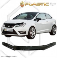 Дефлектор капота Seat Ibiza (Classic черный) 2012–н.в.