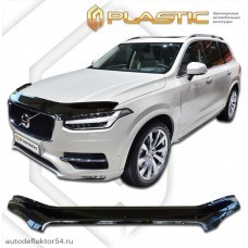 Дефлектор капота (exclusive) Volvo XC90 (Classic черный) 2015–н.в.