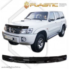 Дефлектор капота Nissan Patrol (Classic черный) 1997-2004