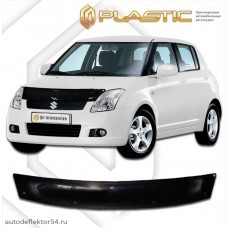 Дефлектор капота Suzuki Swift (Classic черный) 2004–2010