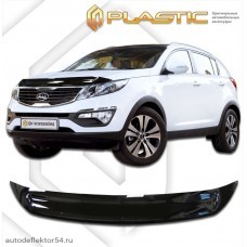 Дефлектор капота Kia Sportage (Classic черный) 2011–2015