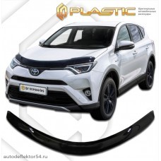 Дефлектор капота Toyota Rav4 (Classic черный) 2015 - н.в.