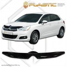 Дефлектор капота Citroen C4 хетчбэк (Classic черный) 2011–н.в.